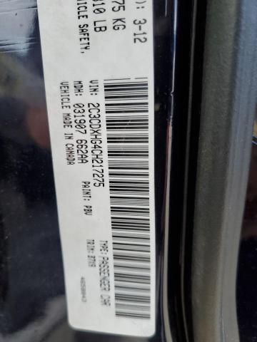 Photo 10 from auction – 2012 DODGE CHARGER SX with VIN 2C3CDXHG4CH217275