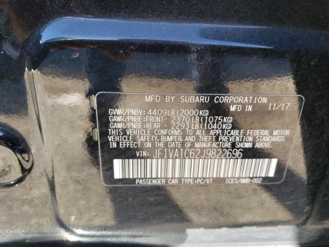 Photo 10 from auction – 2018 SUBARU WRX PREMIU with VIN JF1VA1C62J9822696