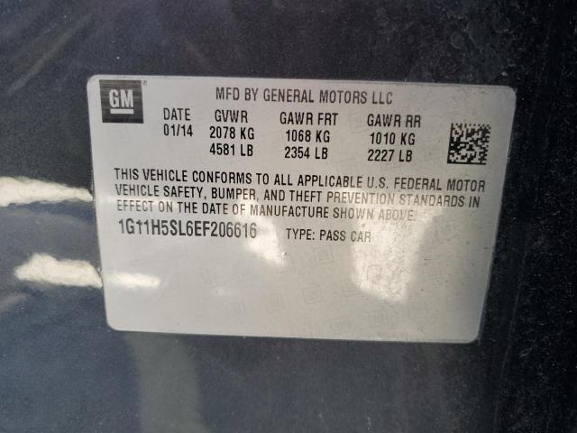 Photo 10 from auction – 2014 CHEVROLET MALIBU LTZ with VIN 1G11H5SL6EF206616