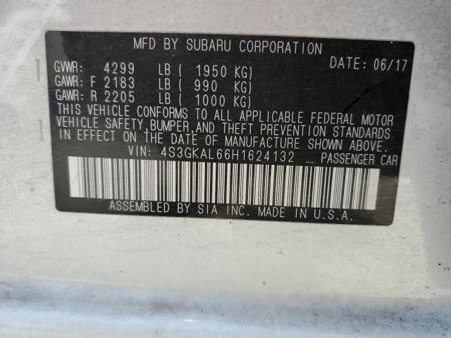 Photo 10 from auction – 2017 SUBARU IMPREZA SP with VIN 4S3GKAL66H1624132
