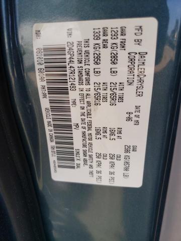Photo 10 from auction – 2007 DODGE GRAND CARA with VIN 2D4GP44L47R121493