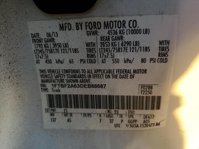 Photo 10 from auction – 2013 FORD F250 SUPER with VIN 1FTBF2A63DEB88687
