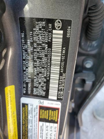 Photo 10 from auction – 2014 TOYOTA CAMRY L with VIN 4T4BF1FKXER405550