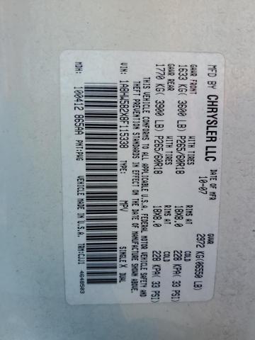 Photo 10 from auction – 2008 CHRYSLER ASPEN LIMI with VIN 1A8HW582X8F115338