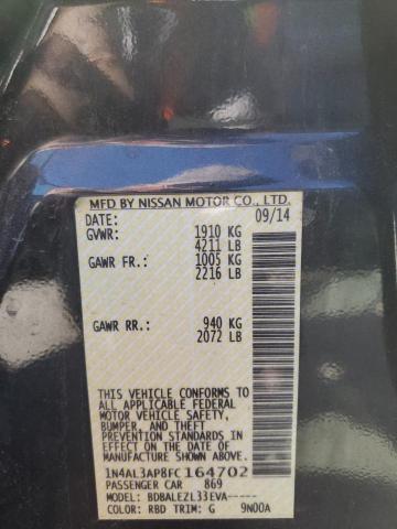 Photo 10 from auction – 2015 NISSAN ALTIMA 2.5 with VIN 1N4AL3AP8FC164702
