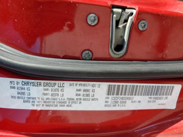 Photo 10 from auction – 2013 DODGE DART LIMIT with VIN 1C3CDFCH8DD202612
