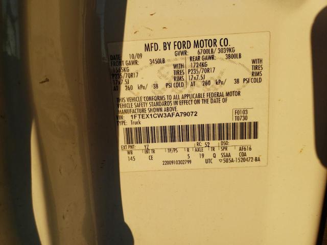 Photo 10 from auction – 2010 FORD F150 SUPER with VIN 1FTEX1CW3AFA79072