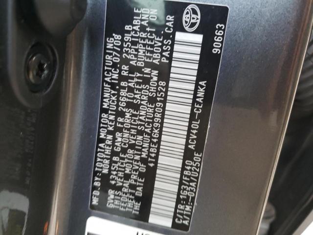 Photo 10 from auction – 2009 TOYOTA CAMRY BASE with VIN 4T4BE46K99R091528