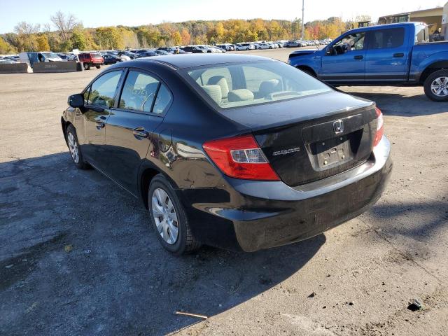 Photo 3 from auction – 2012 HONDA CIVIC LX with VIN 19XFB2F5XCE304306