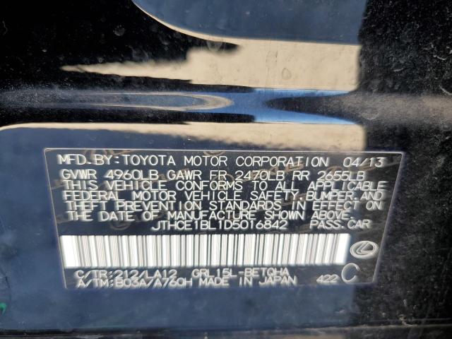 Photo 10 from auction – 2013 LEXUS GS 350 with VIN JTHCE1BL1D5016842
