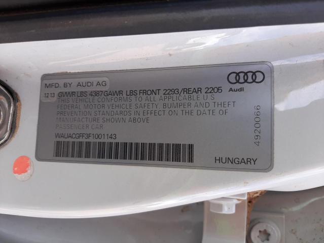 Photo 10 from auction – 2015 AUDI A3 PREMIUM with VIN WAUACGFF3F1001143