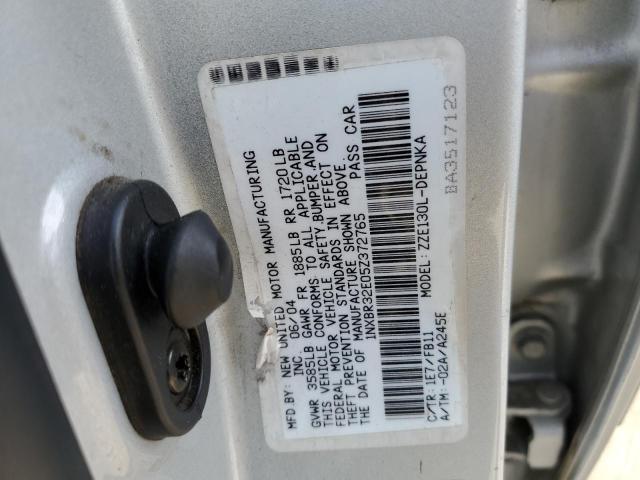 Photo 10 from auction – 2005 TOYOTA COROLLA CE with VIN 1NXBR32E05Z372765