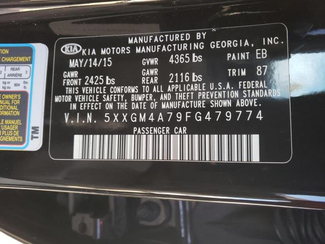 Photo 10 from auction – 2015 KIA OPTIMA LX with VIN 5XXGM4A79FG479774