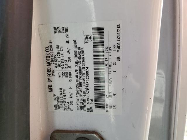 Photo 10 from auction – 2015 FORD TRANSIT CO with VIN NM0LS7E76F1208874