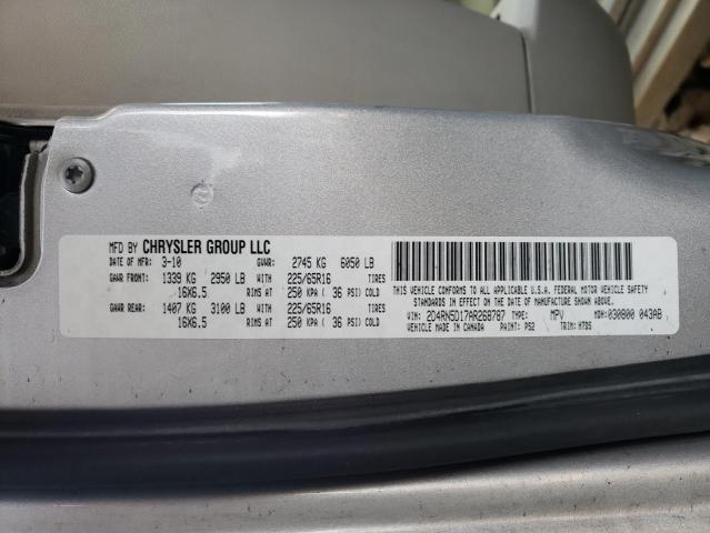 Photo 10 from auction – 2010 DODGE GRAND CARA with VIN 2D4RN5D17AR268787