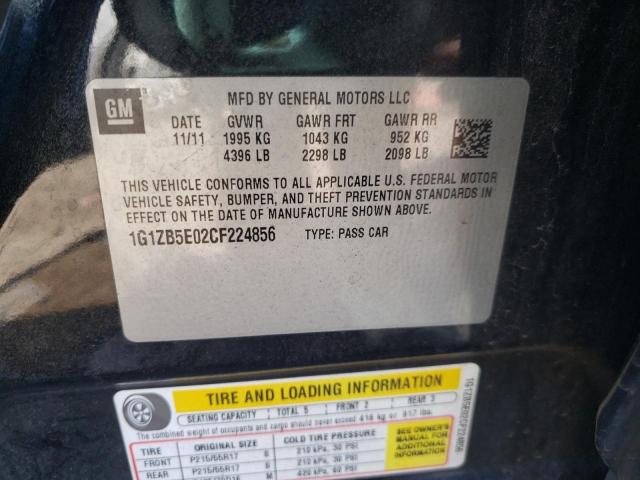 Photo 10 from auction – 2012 CHEVROLET MALIBU LS with VIN 1G1ZB5E02CF224856