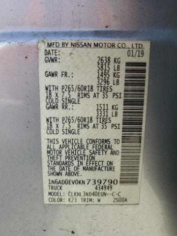 Photo 10 from auction – 2019 NISSAN FRONTIER S with VIN 1N6AD0EV0KN739790
