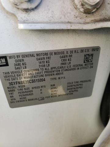 Photo 10 from auction – 2012 CADILLAC SRX PERFOR with VIN 3GYFNBE35CS615094