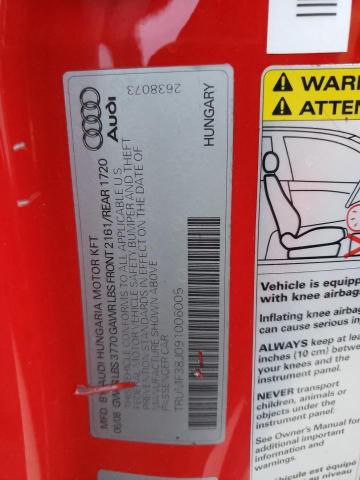 Photo 10 from auction – 2009 AUDI TT with VIN TRUMF38J091006005
