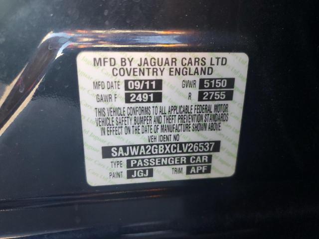 Photo 10 from auction – 2012 JAGUAR XJL with VIN SAJWA2GBXCLV26537