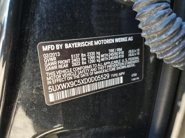 Photo 10 from auction – 2013 BMW X3 XDRIVE2 with VIN 5UXWX9C5XD0D05529