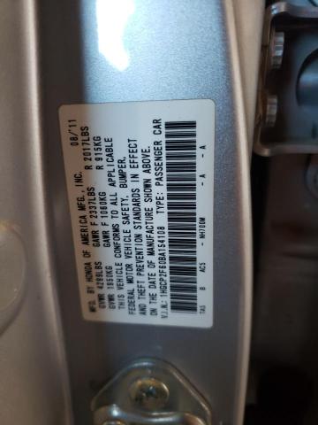 Photo 10 from auction – 2011 HONDA ACCORD SEI with VIN 1HGCP2F60BA154108