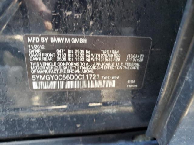 Photo 10 from auction – 2013 BMW X5 M with VIN 5YMGY0C56D0C11721