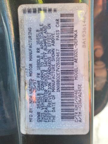 Photo 10 from auction – 1997 TOYOTA COROLLA DX with VIN 1NXBB02E7VZ632467