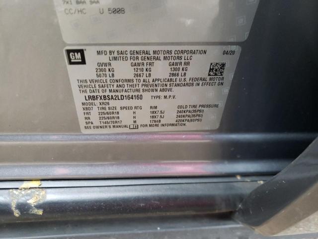 Photo 10 from auction – 2020 BUICK ENVISION P with VIN LRBFXBSA2LD164160