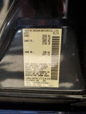 Photo 10 from auction – 2014 NISSAN ALTIMA 2.5 with VIN 1N4AL3AP3EC272420
