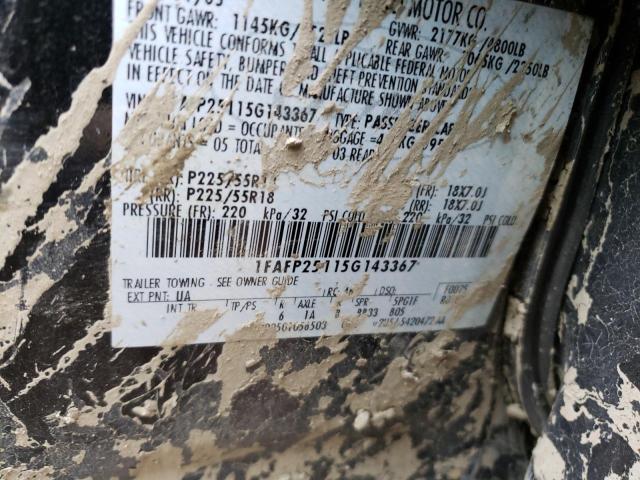Photo 10 from auction – 2005 FORD FIVE HUNDR with VIN 1FAFP25115G143367