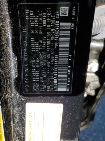 Photo 10 from auction – 2022 HONDA CIVIC EX with VIN JHMFE1F70NX004780