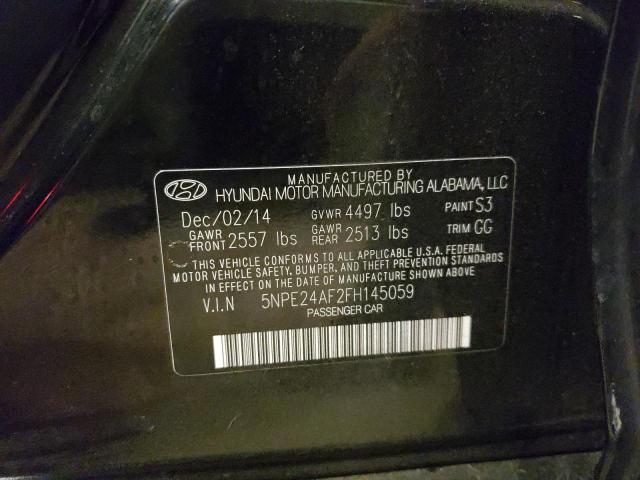 Photo 10 from auction – 2015 HYUNDAI SONATA SE with VIN 5NPE24AF2FH145059