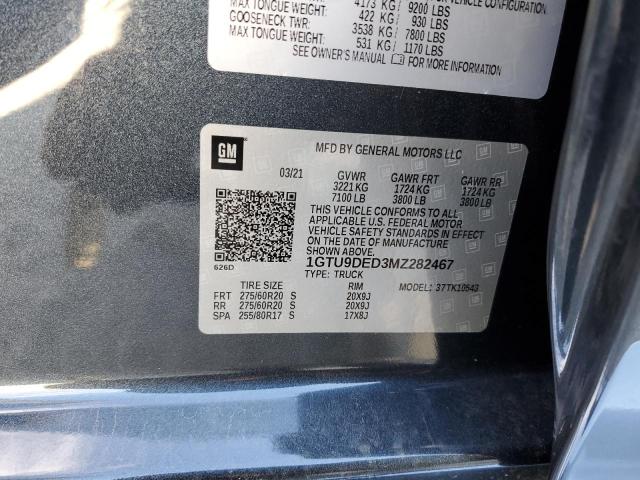 Photo 10 from auction – 2021 GMC SIERRA K15 with VIN 1GTU9DED3MZ282467