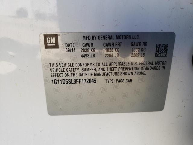 Photo 10 from auction – 2015 CHEVROLET MALIBU 2LT with VIN 1G11D5SL8FF172045