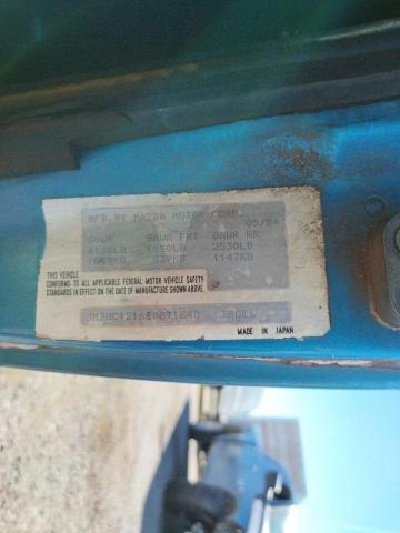 Photo 10 from auction – 1984 MAZDA B2000 with VIN JM2UC1216E0871640