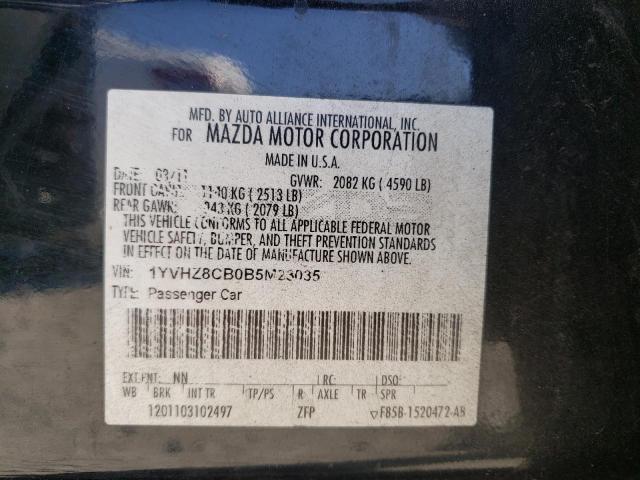 Photo 10 from auction – 2011 MAZDA 6 S with VIN 1YVHZ8CB0B5M23035
