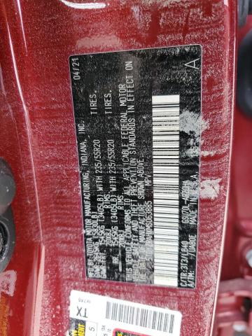 Photo 10 from auction – 2021 TOYOTA HIGHLANDER with VIN 5TDYZRAHXMS063885