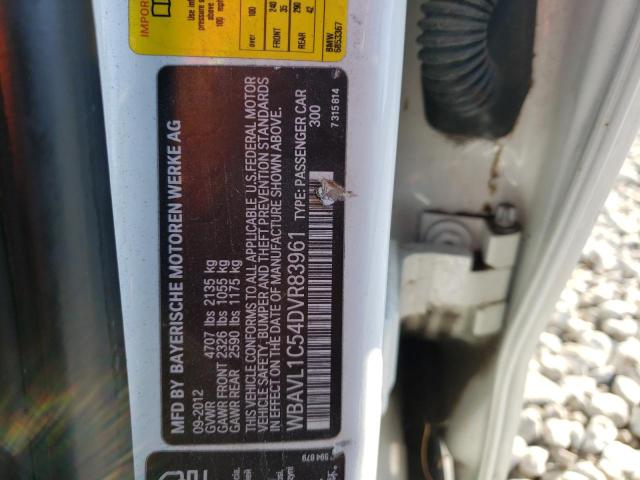 Photo 10 from auction – 2013 BMW X1 XDRIVE2 with VIN WBAVL1C54DVR83961