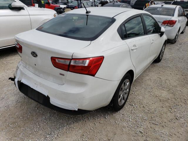 Photo 4 from auction – 2013 KIA RIO LX with VIN KNADM4A3XD6282525