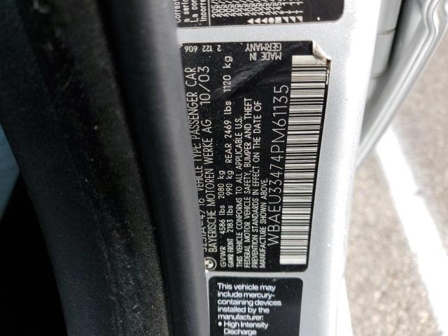 Photo 10 from auction – 2004 BMW 325 XI with VIN WBAEU33474PM61135