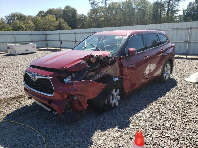 Photo 2 from auction – 2020 TOYOTA HIGHLANDER with VIN 5TDBBRCH6LS502117