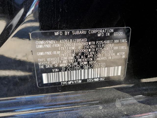 Photo 10 from auction – 2021 SUBARU CROSSTREK with VIN JF2GTHRC3MH209730