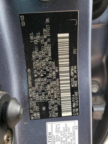 Photo 10 from auction – 2003 TOYOTA HIGHLANDER with VIN JTEGF21A230100696