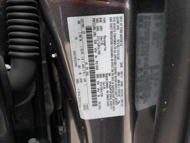 Photo 10 from auction – 2017 FORD FOCUS SE with VIN 1FADP3F28HL338317