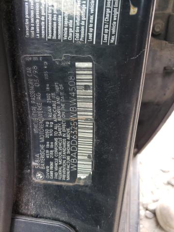 Photo 10 from auction – 1998 BMW 528 I AUTO with VIN WBADD6325WBW45081