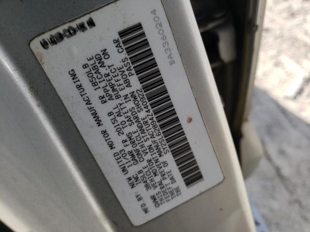 Photo 10 from auction – 2004 PONTIAC VIBE with VIN 5Y2SL62894Z440922