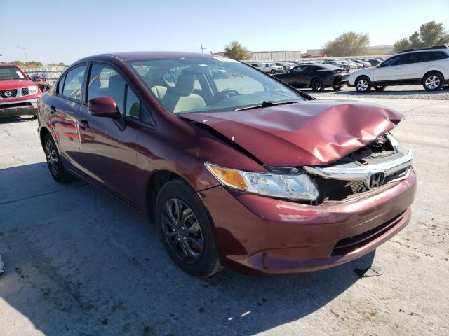 HONDA CIVIC LX 2012 with VIN 2HGFB2F56CH610442 - Photo from auction