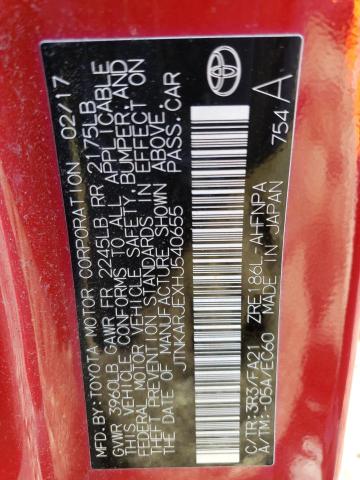 Photo 10 from auction – 2017 TOYOTA COROLLA IM with VIN JTNKARJEXHJ540655