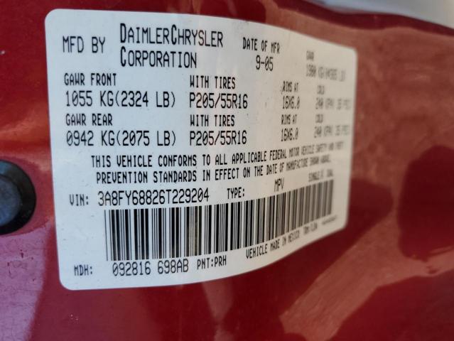 Photo 10 from auction – 2006 CHRYSLER PT CRUISER with VIN 3A8FY68826T229204